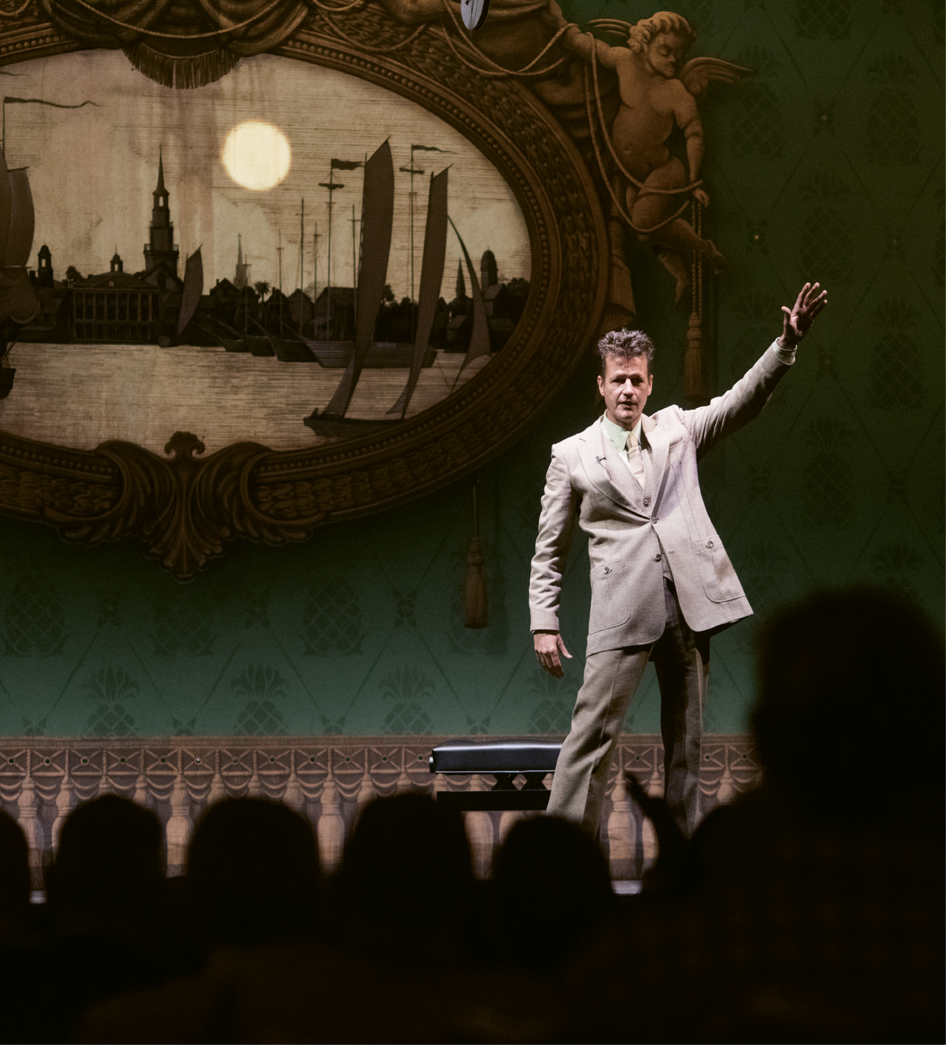 11 a.m. - Commanding Performances: For the first concert of the day, the 463-seat Dock Street Theatre is filled to capacity, and concertgoers hang on Nuttall’s every word as he riles up the audience, tucking in facts and listening tips before each selection.