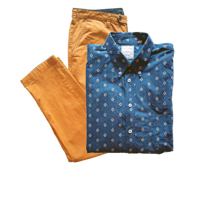 “If I find items I like, I tend to buy 10 of them. Right now I’m into Ted Baker pants and button-downs from Billy Reid.”