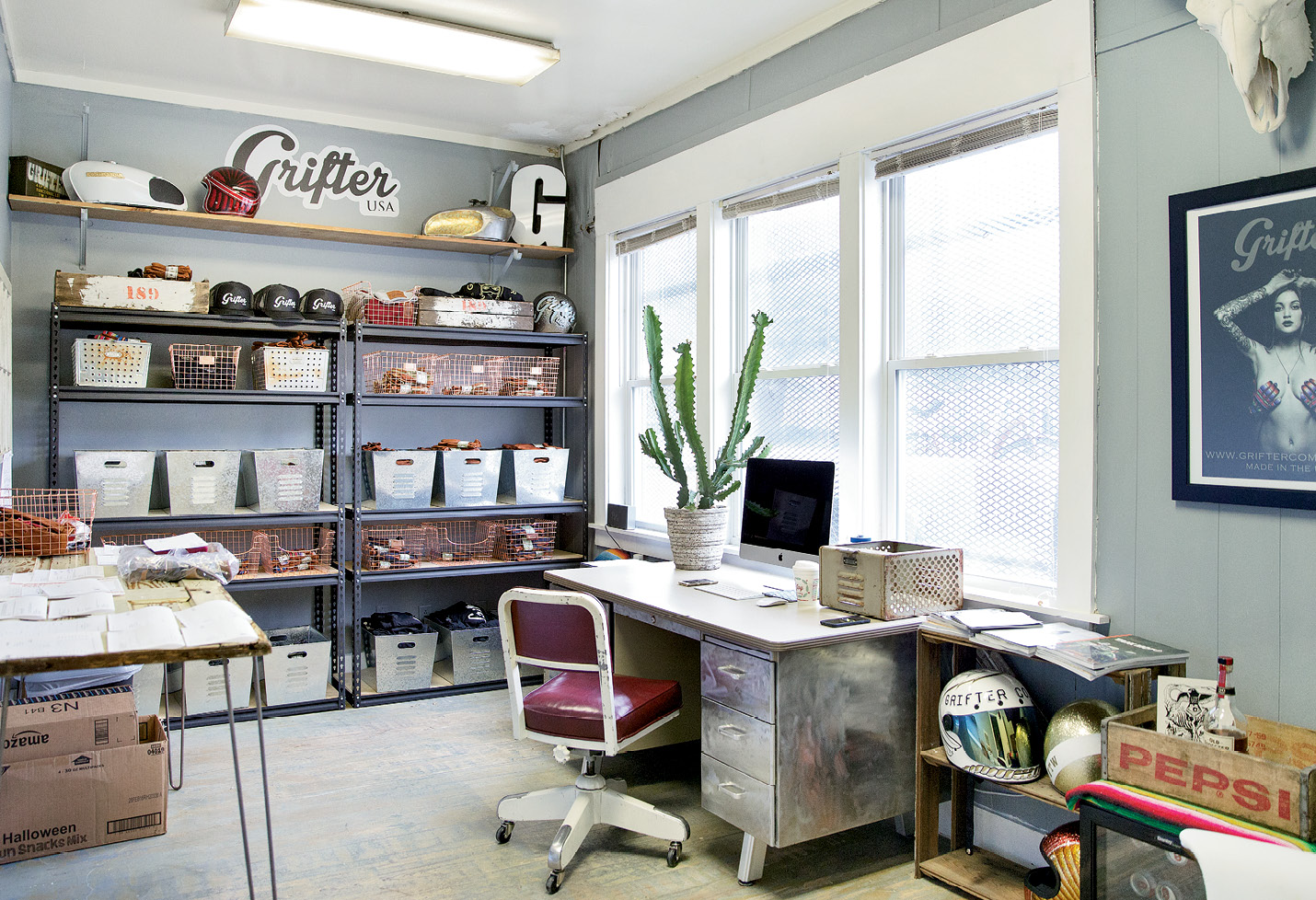 A former line cook who worked his way to senior management for a large company, Asher Driggers fuses business smarts with streetwise bravado to grow Grifter, now headquartered in a Meeting Street office. A flagship store may be coming down the road.