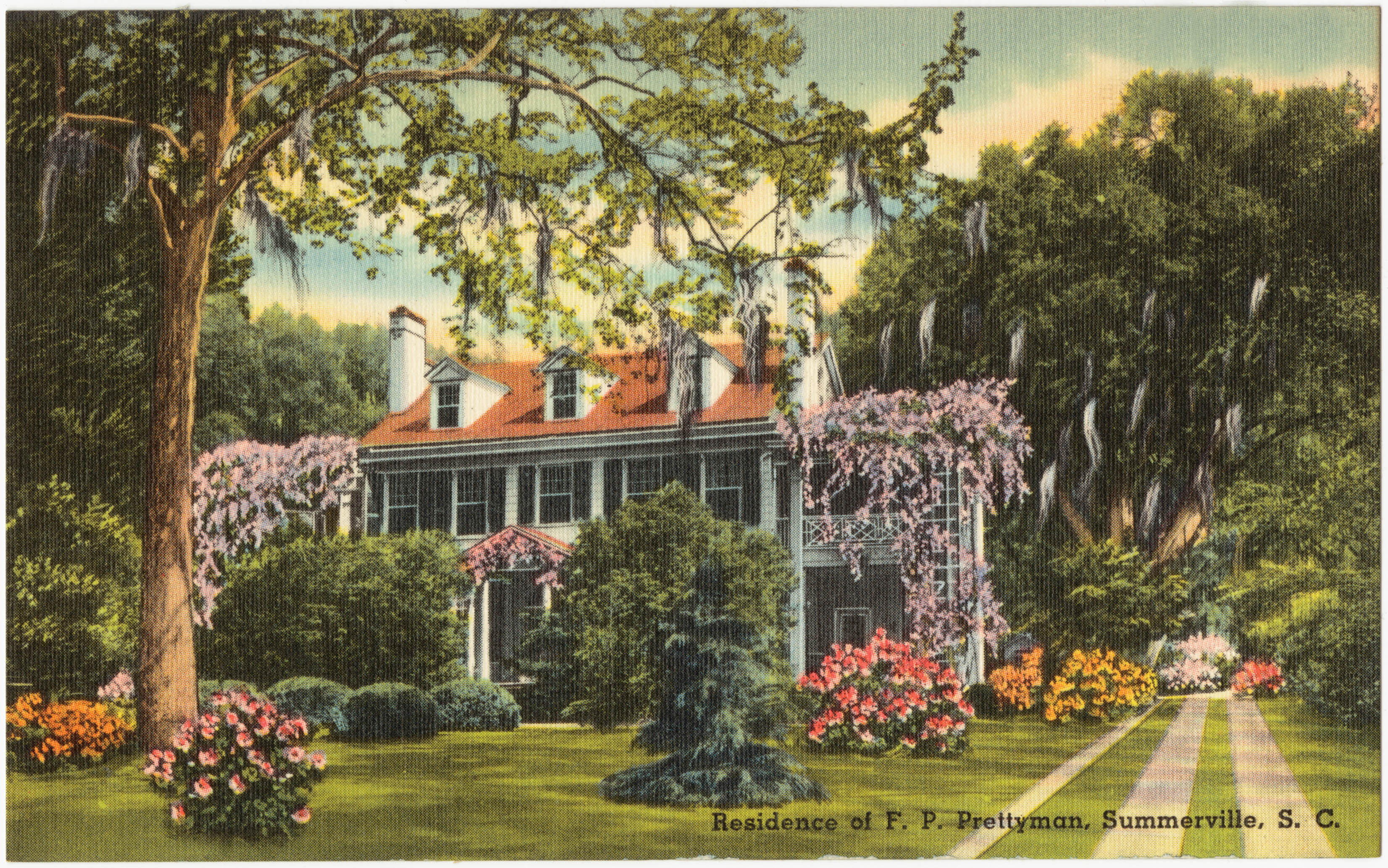 A vintage postcard of the Prettyman residence on West 2nd South Street. Frank P. Prettyman was the secretary-treasurer of the family’s lumber and mill company, J.F. Prettyman and Sons