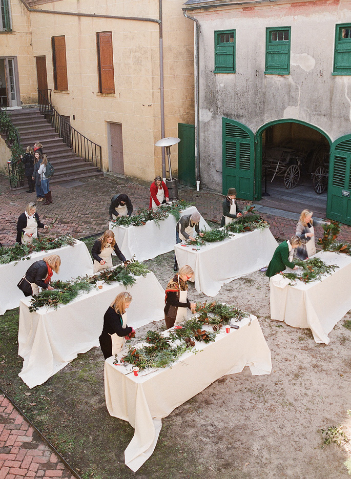 The back lot of the conserved (not restored) residence