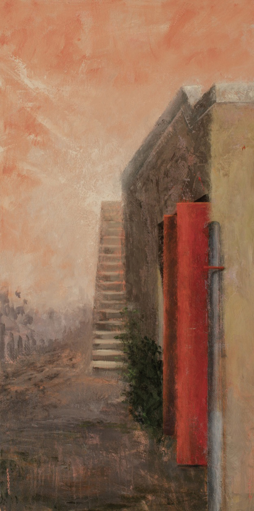 Ascension (acrylic on canvas, 48 x 28 inches, 2019)