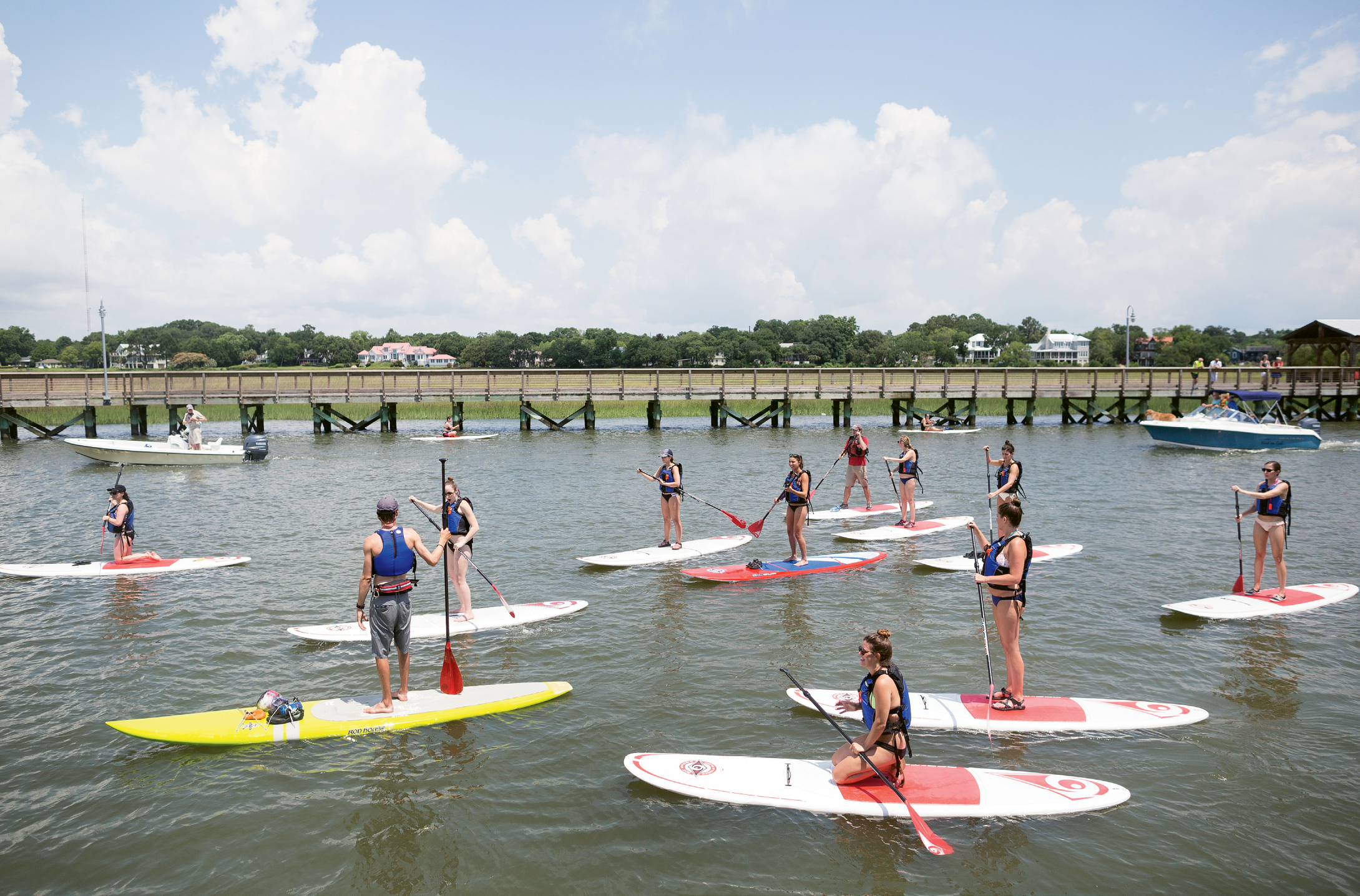 Every week from May to October, Charleston Waterkeeper measures Shem Creek’s enterococci bacterial levels in three areas: at the public park dock, at the Mill Street boat landing, and further up in the Shemwood II subdivision.