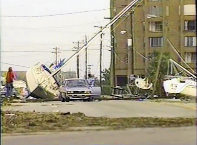 “Everybody was hugging, grinning, even laughing.... We were standing in waist-deep water, but we had survived.” —Jennings Austin, then principal of Lincoln High School