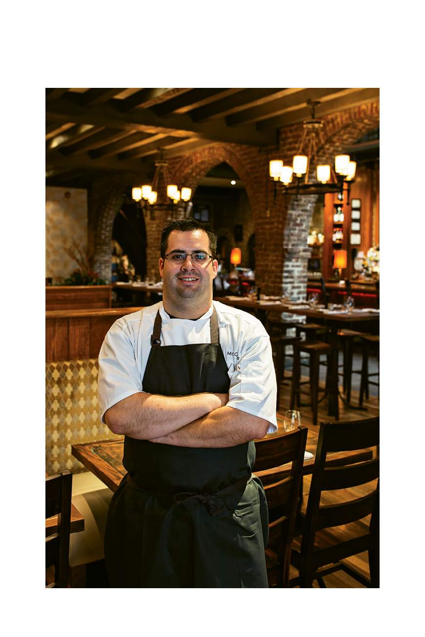 Kitchen Transition: Chef de cuisine Justin Cherry enjoys a “second course” with chef Sean Brock, stepping over to McCrady’s Tavern after carving out his name in charcuterie at Husk.