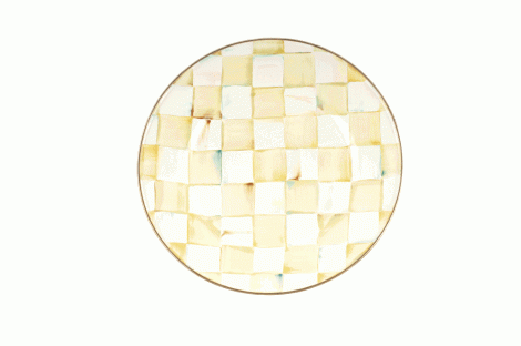 Parchment Check enamelware by MacKenzie-Childs ($36-$38) Gwynn’s of Mt. Pleasant