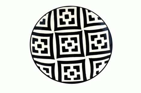 Hand-painted Moroccan salad plate by Vagabond Vintage ($15) Out of Hand