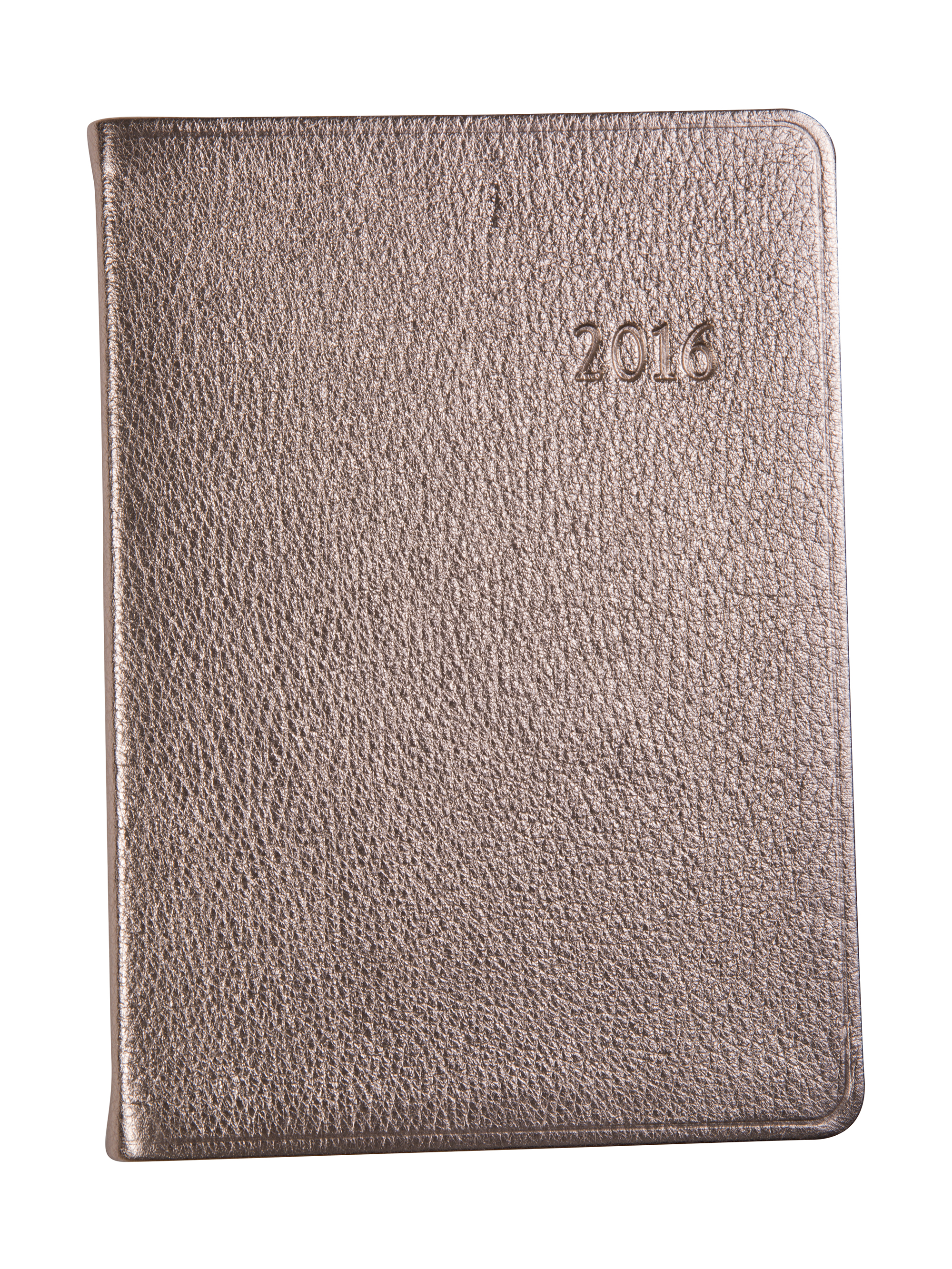 Graphic Image ”Desk Diary” in ”Rose Gold” leather, $92 at Mac &amp; Murphy