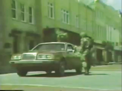 The South Carolina National Guard was put on standby two days prior to the storm so they would be ready to help clear roads for emergency and repair crews and set up checkpoints, such as this one at King and Calhoun streets.