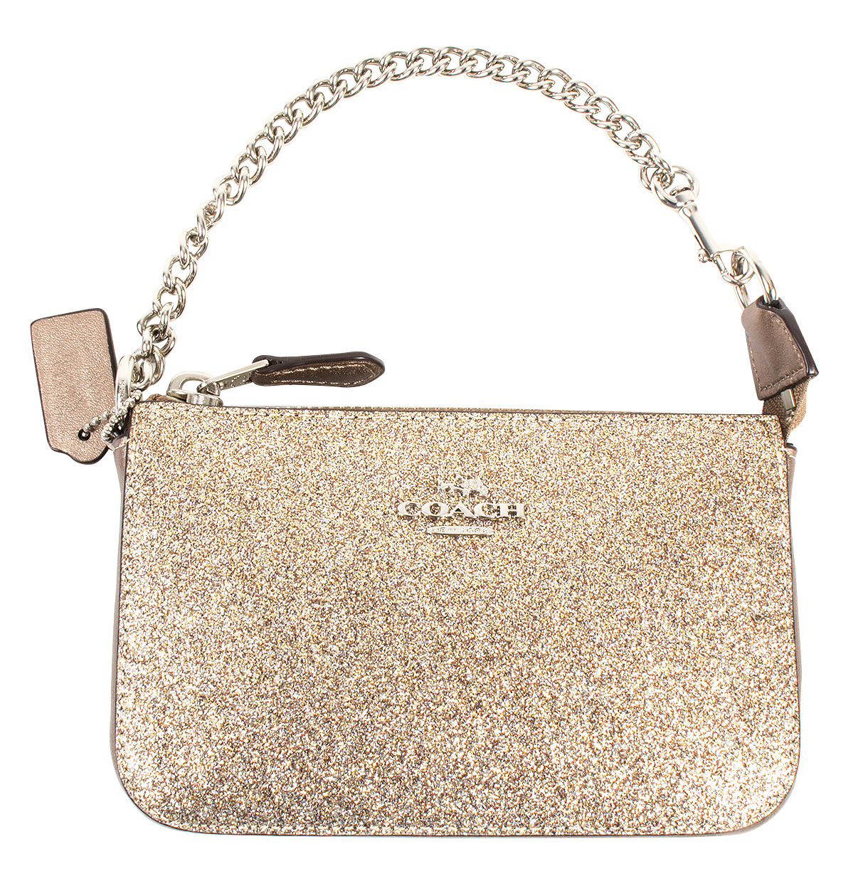 Coach ”Glitter Nolita Wristlet,” $85 at Belk of Mount Pleasant