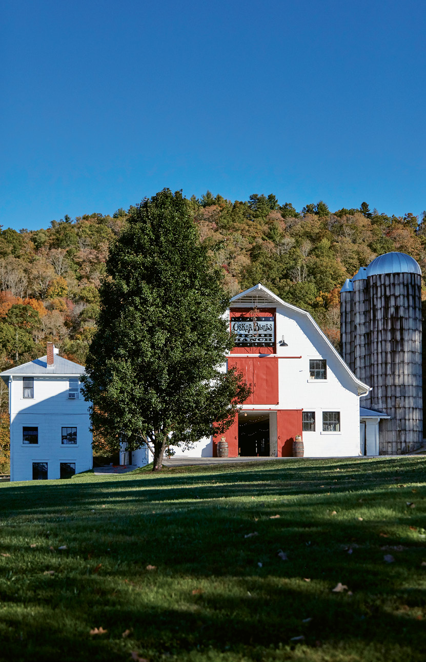 Founded by Oskar Blues CEO and avid mountain biker Dale Katechis, the ranch’s barn (below) is a popular event and wedding space, and trails and a pump track draw cyclists from across the country.