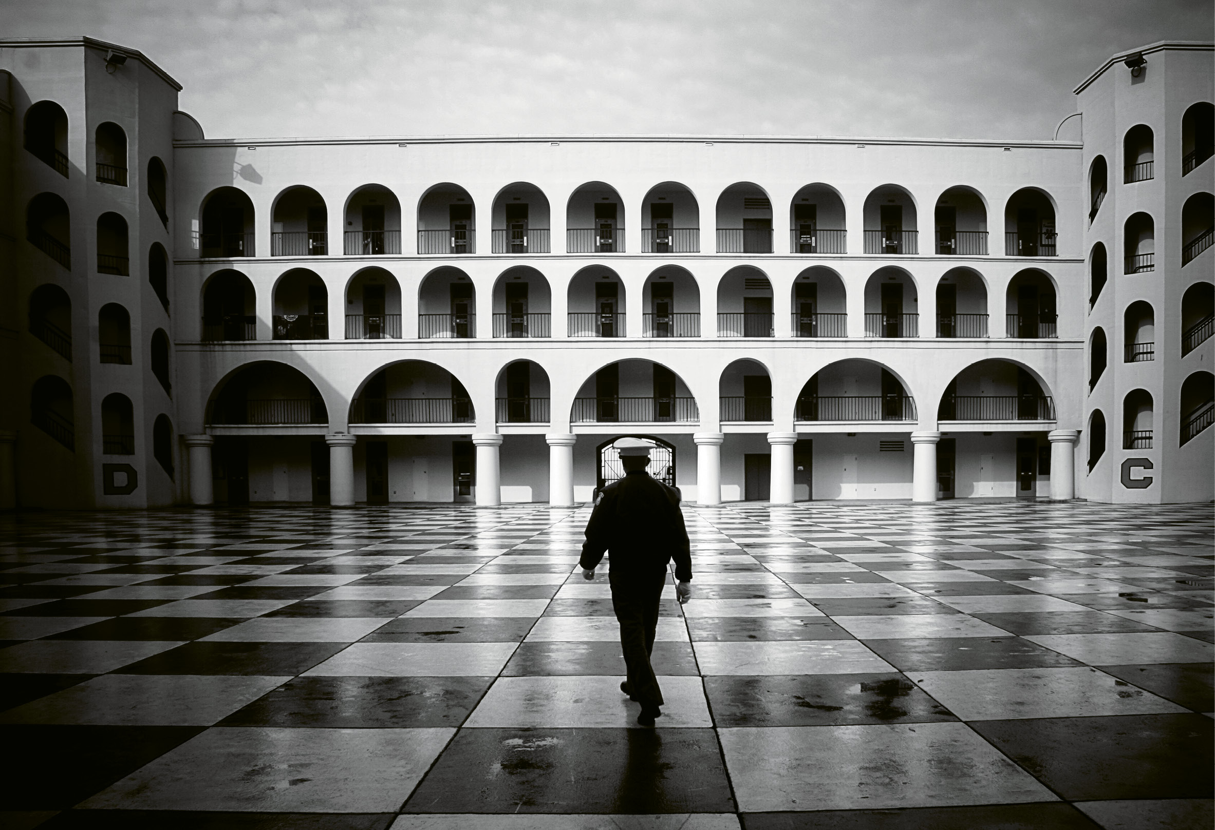Honor by Ellen Yampolsky  {Professional category} - A lone cadet at The Citadel in April 2008