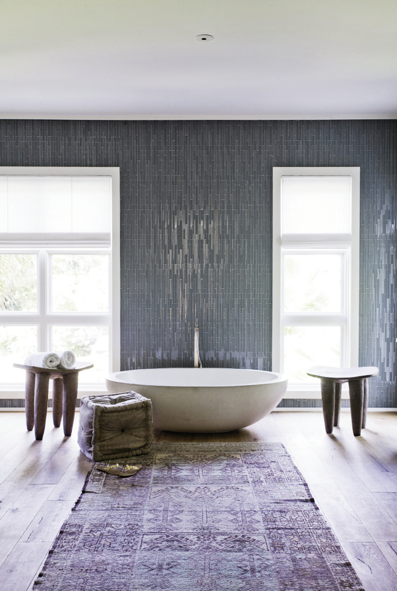 The  team designed the  master bedroom and bath to look and feel like a serene sanctuary.