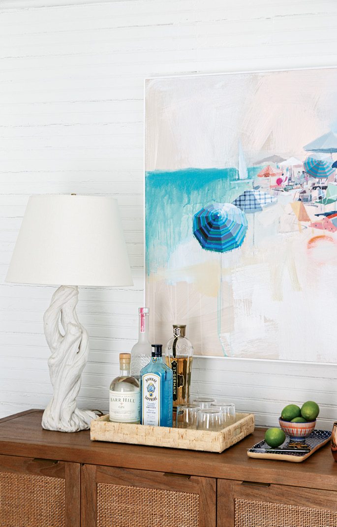 “I shop as much vintage as possible, because it adds so much character and individuality to a house,” says the designer.