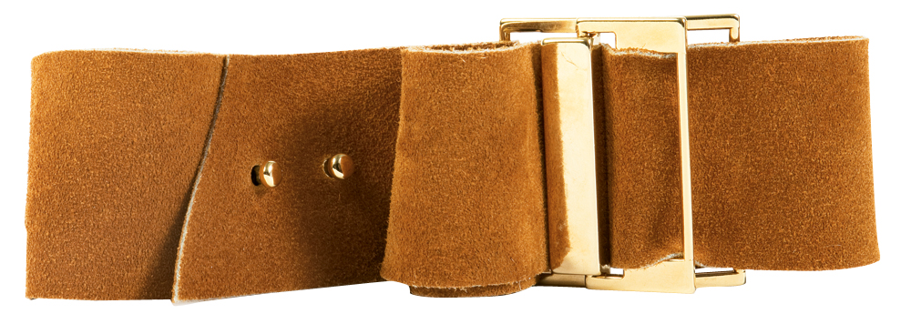 Elegantly Waisted &quot;Alex&quot; is a unstructured suede belt, $108 at V2V