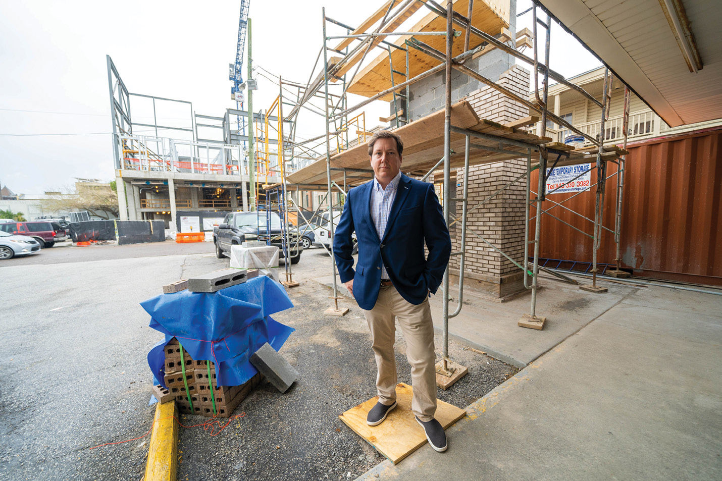 Kristopher King leads the work of the Preservation Society of Charleston in “ensuring the patterns of the historic city and the way the city has functioned historically are preserved,” he says.