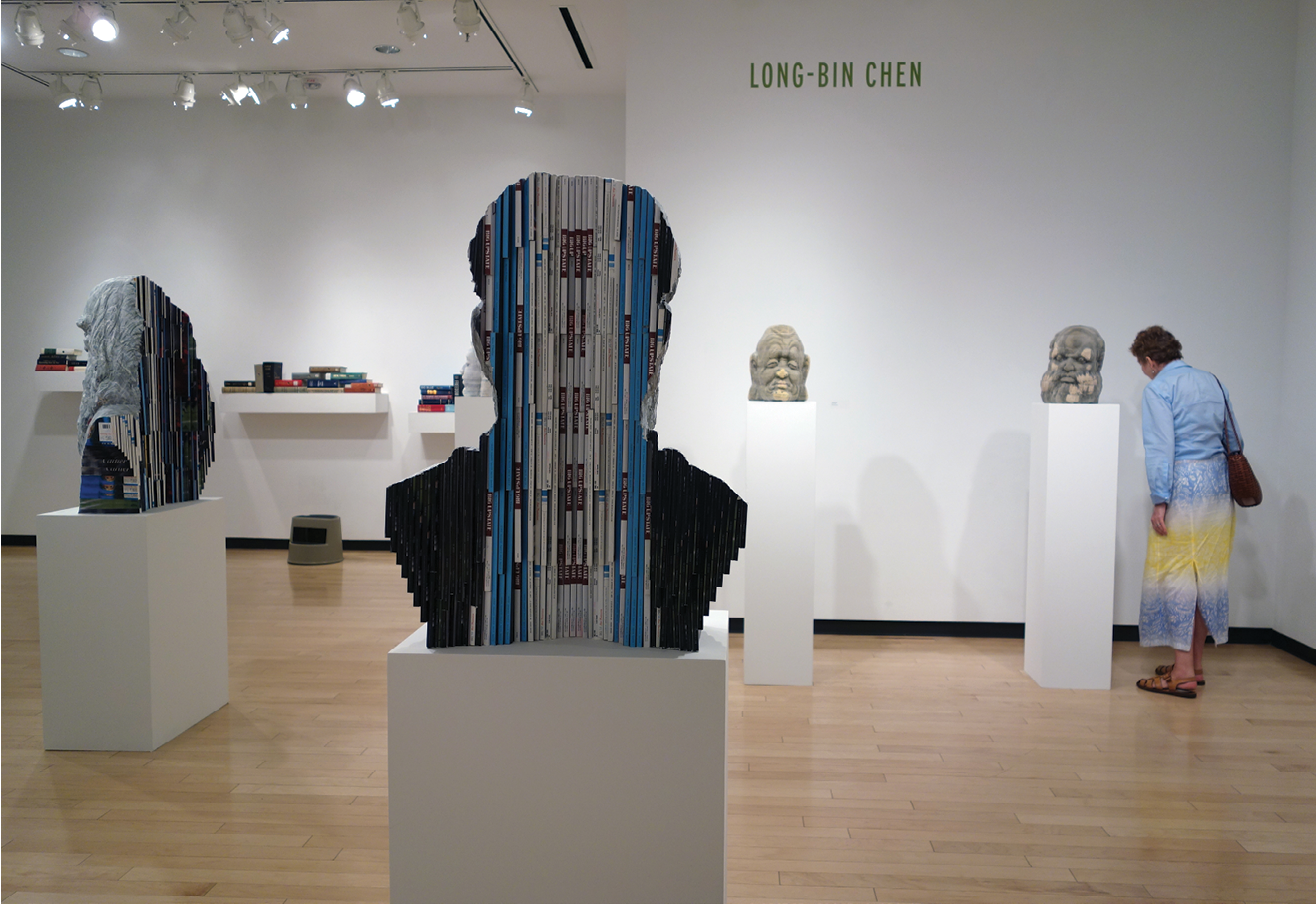 In 2013, for “Rebound: Dissections &amp; Excavations In Book Art,” New York-based artist Long-Bin Chen dazzled viewers with sculpture and a Zen garden at the adjacent Addleston Library, all carved from books.