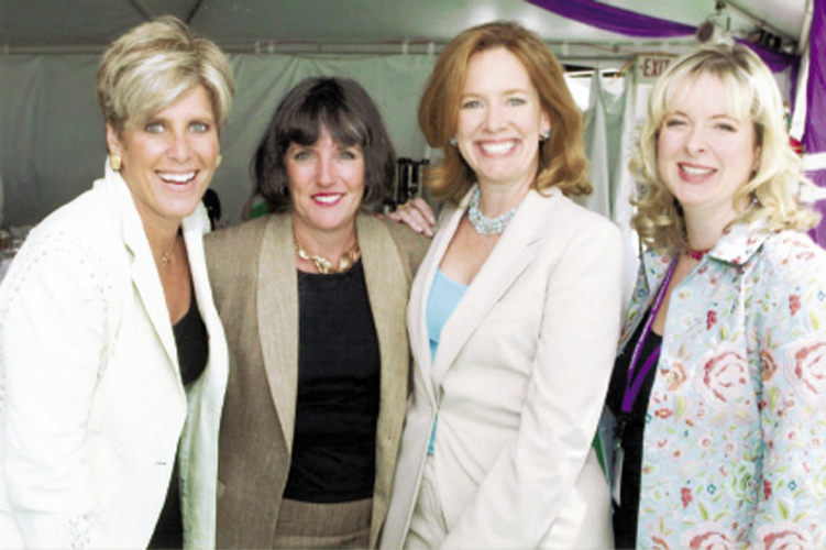 With author and financial guru Suze Orman, marketing expert and bestselling author of Just Ask a Woman Mary Lou Quinlan, and I Don’t Know How She Does It author Allison Pearson at the New York Women in Communications’ Matrix Awards