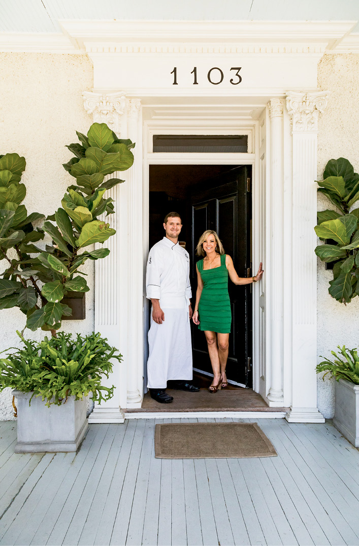 Chef Byron Landis and owner Amy Lesesne at the Anchorage 1770