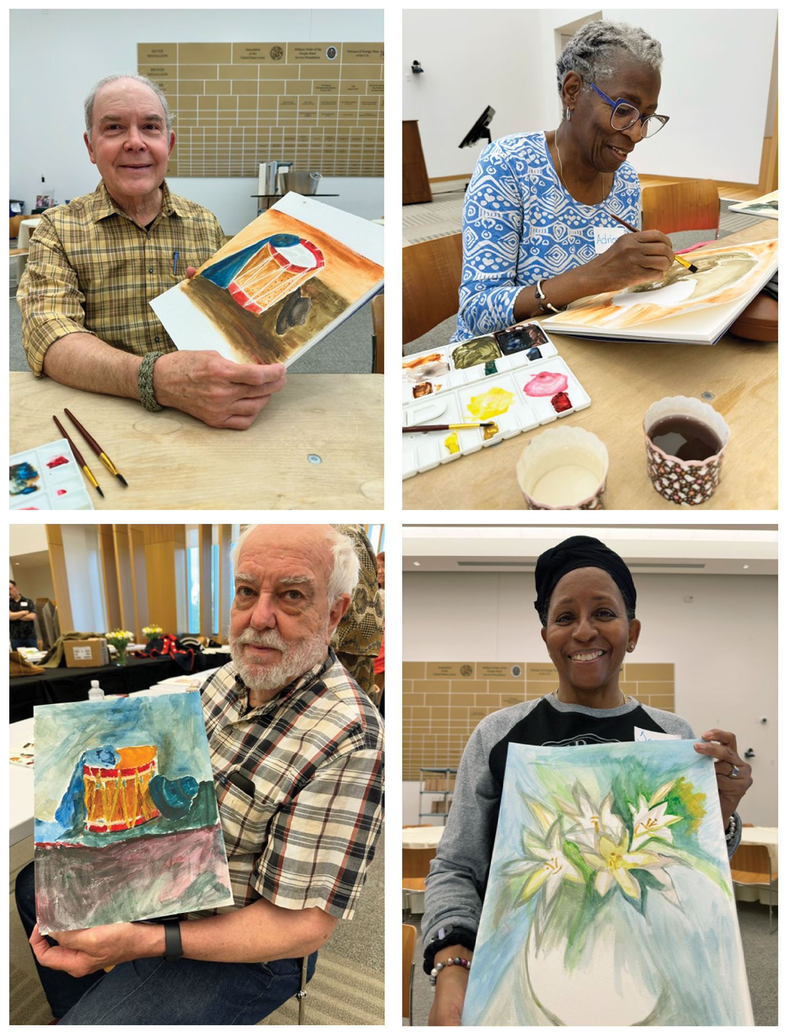 Patriot Art Foundation classes are as much about offering sense of community and connection as they are exploring the healing power of art. Veterans from across the region joined the in-person Veterans Day event last November.
