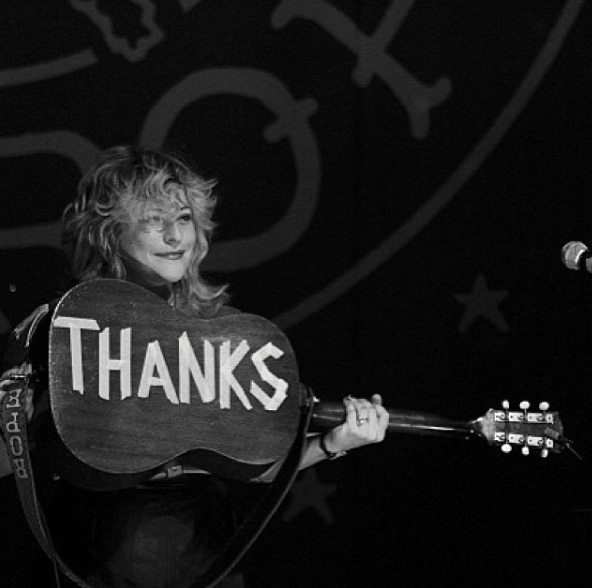 Simple gratitude at Charleston Music Hall, January 2014.