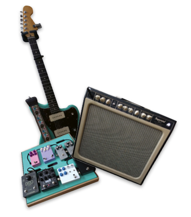 Amped Up  - “I love tinkering with guitars. I play music and make guitar riff peddles.”