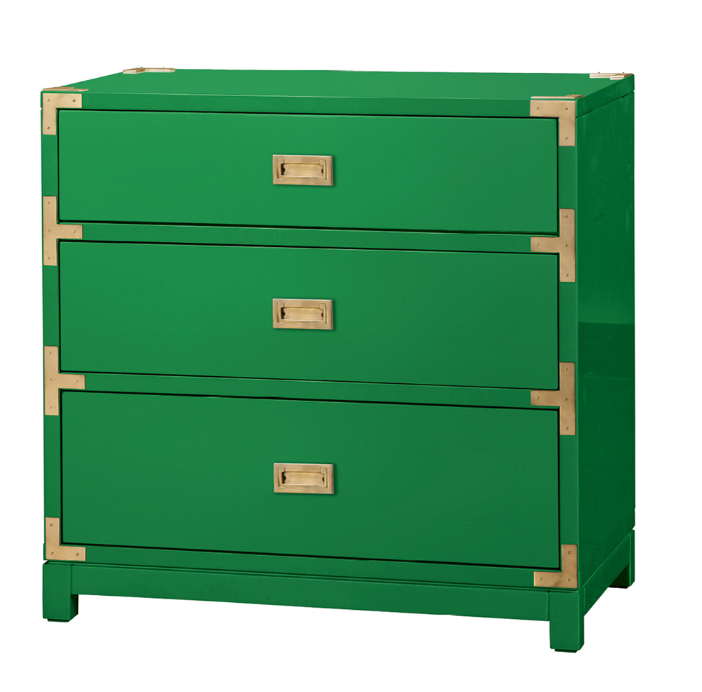 “Victoria” three-drawer side table by Bungalow 5, $1,259 at Candelabra