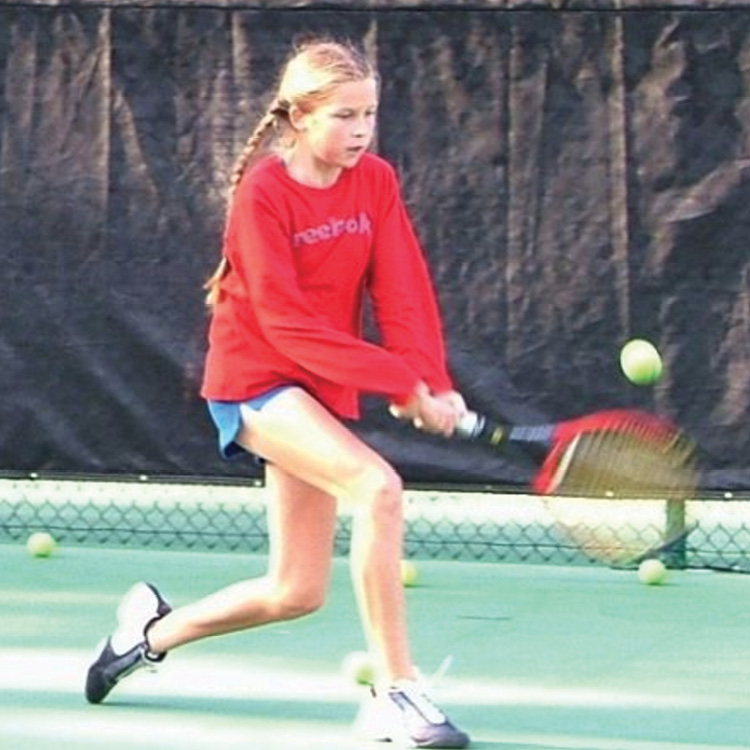Practicing in pigtails