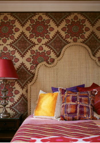 The front door opens into this half of the sitting room