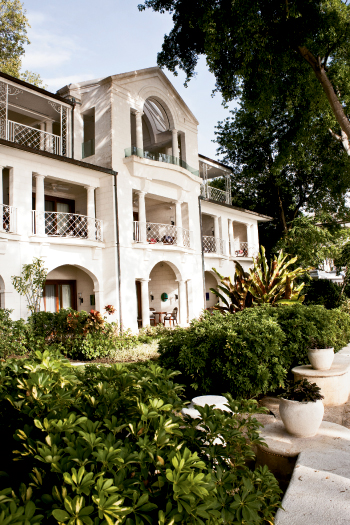 The pink-painted and -upholstered Sandy Lane Resort—a favorite hideaway of Jackie Onassis, Queen Elizabeth, Sidney Poitier, and Jennifer Lopez—celebrates its 50th anniversary in 2011.