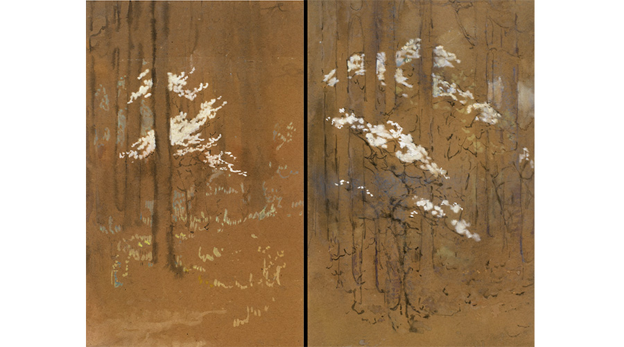 Pages from a children’s book with text and watercolor illustrations created by Alice as a birthday gift for her niece Caroline Ravenel Mason Smith in 1912 (courtesy of Caroline Prouty Smith)