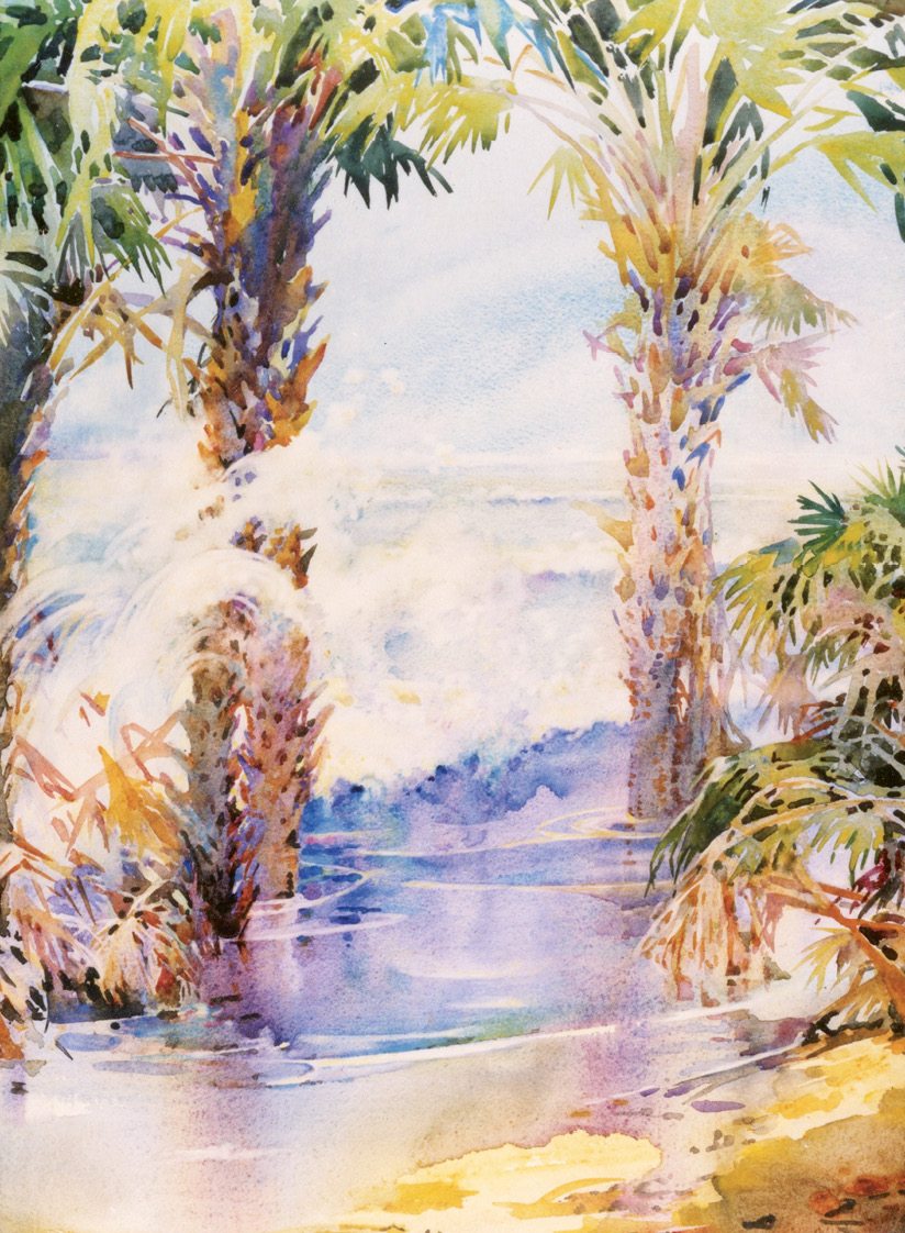 Portrait of Daniel Elliott Huger Smith, father (watercolor, 1909, courtesy of William  Mason Smith III)