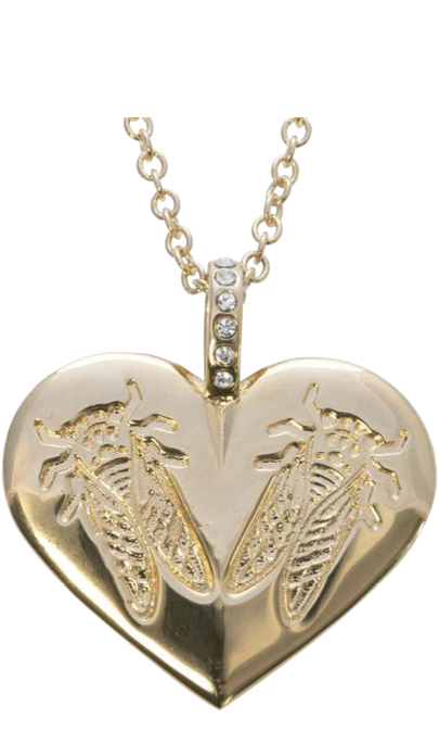 The Goldbug Collection&#039;s &quot;Lovebug Heart Pendant&quot;