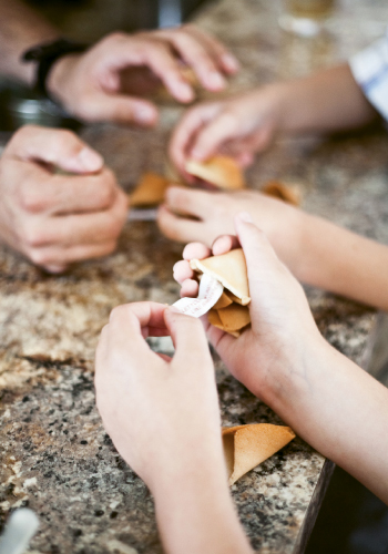 The night’s healthy Asian menu even allows for a delicious dessert.