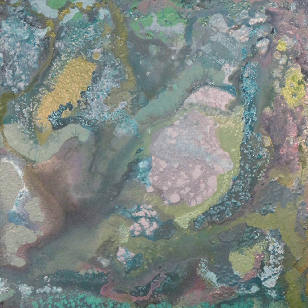 Painting (She’s Taken Lichen To Him by Laura Melonas Dargan, acrylic, 30 x 30 inches), $700 at  Charleston Art Brokers