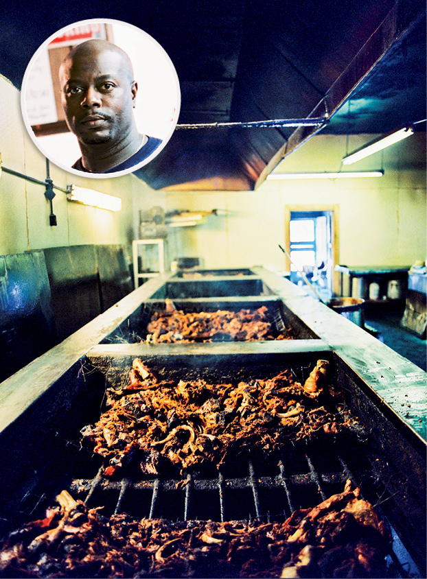 Scott’s Bar-B-Que; (inset) Rodney Scott