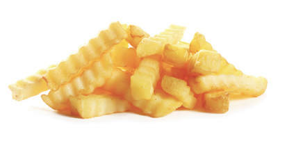 Go-To Eats: “Crinkle-cut fries and a hamburger, eaten in the car; I’m simple.”