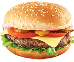 Cookout Menu: “Ben grills amazing cheeseburgers, and we eat them with corn on the cob and baked beans.”