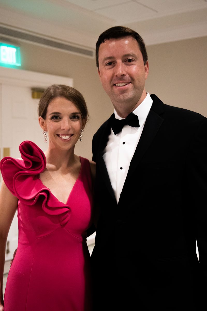 Holly and George Carter pose for a photo.