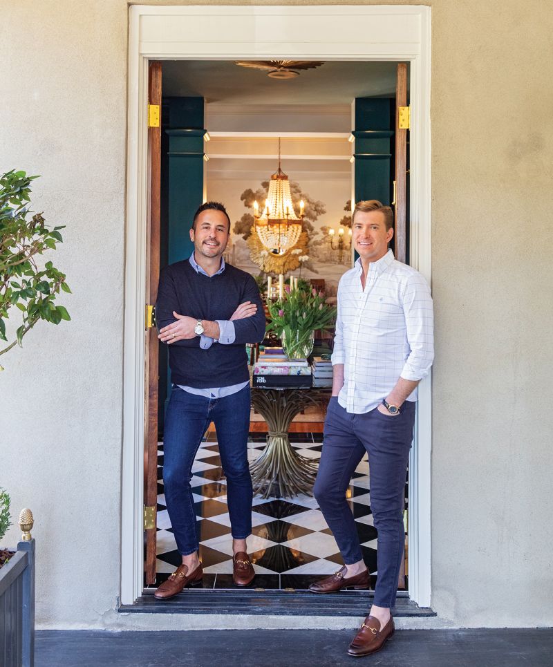 Will and John Hardee at their renovated Charleston single on Queen Street