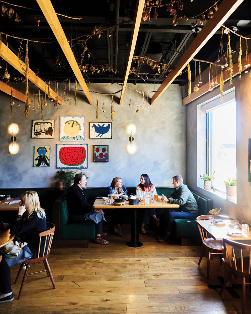 The dining room at Audrey by chef Sean Brock.