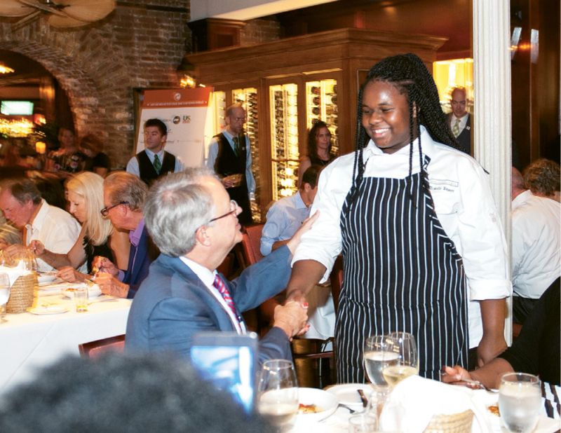 Little Chef Dannielle Brown meets  Mayor Tecklenburg
