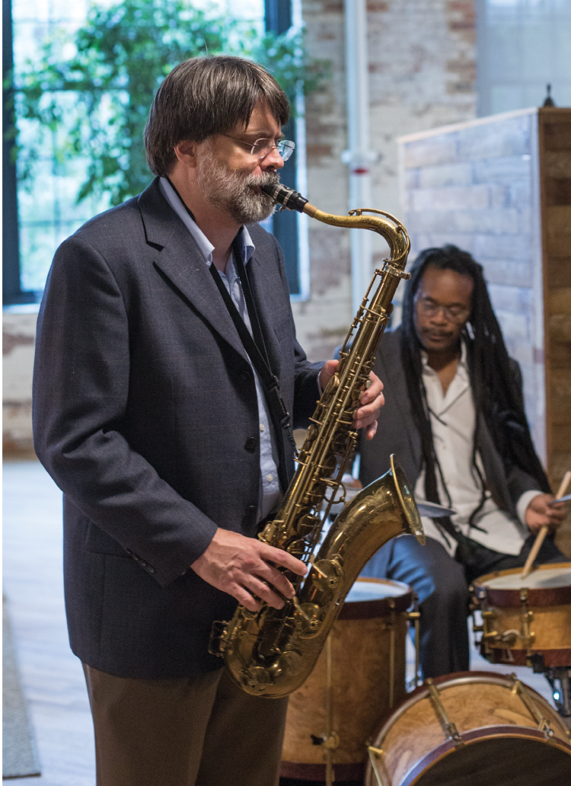 Mark Sterbank (left) and Quentin Baxter were among the performers.