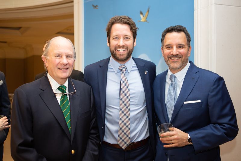 John Thompson, Congressman Joe Cunningham, and Steven E. Goldberg