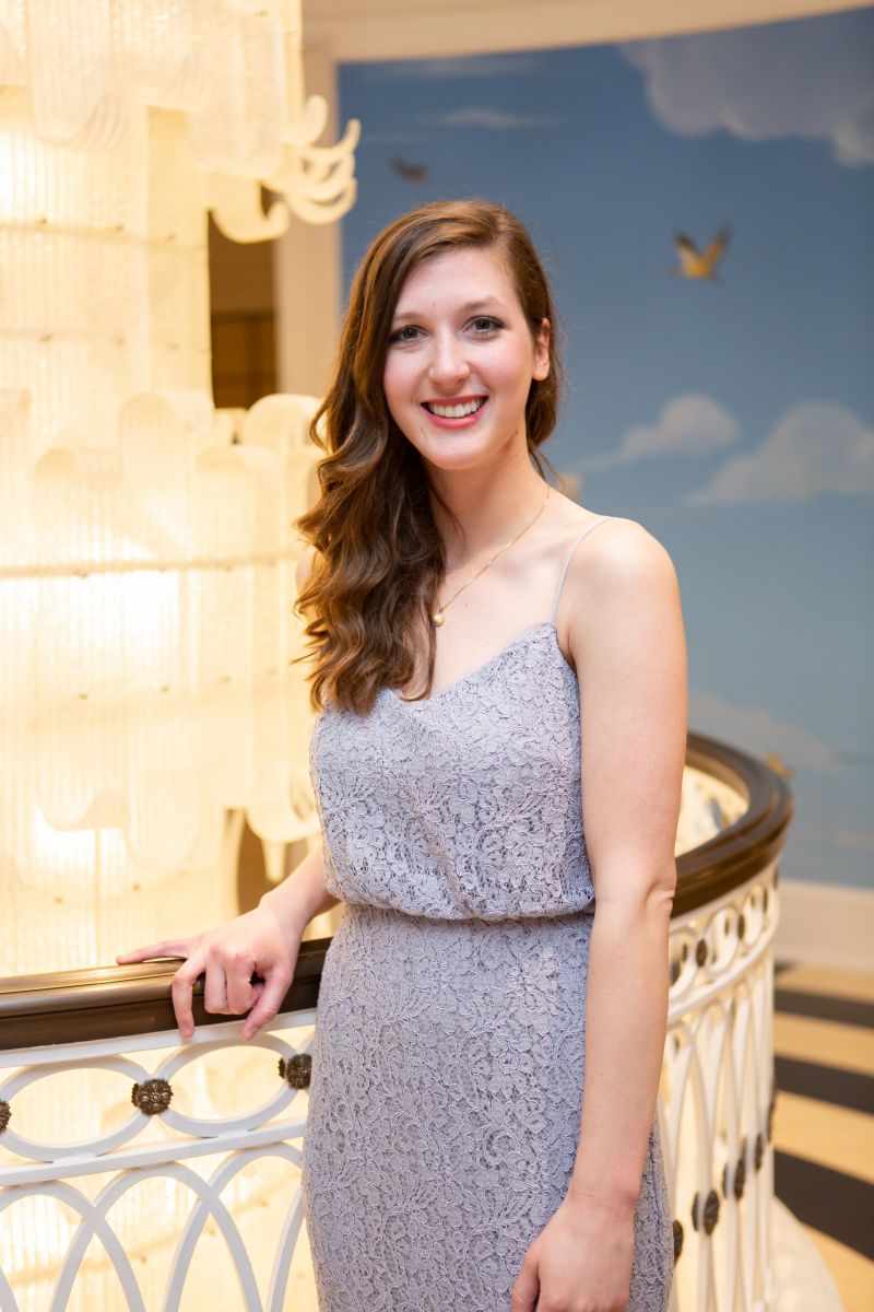 Shannon Fitzhenry, violinist of the Spoleto Festival USA, played wonderfully at the dinner