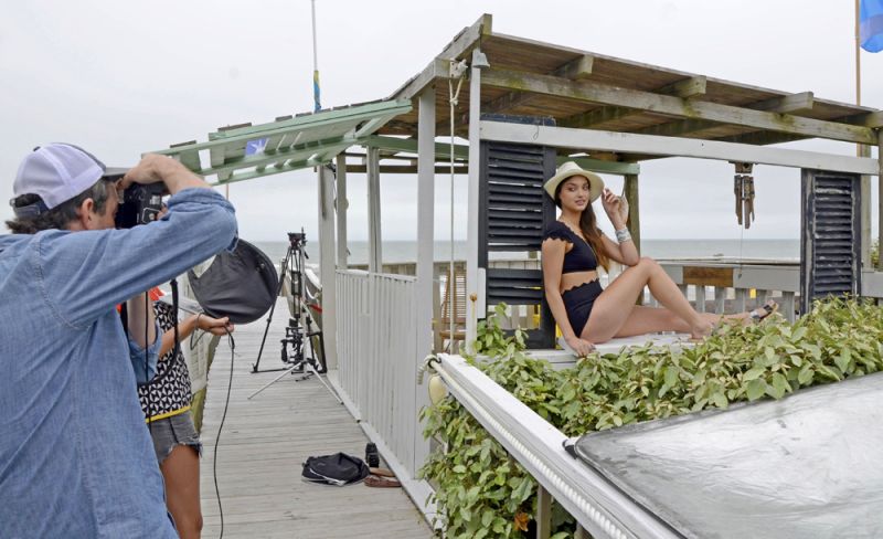 Photographer Peter Frank Edwards focuses in on model Sarah Simmons Trujillo.