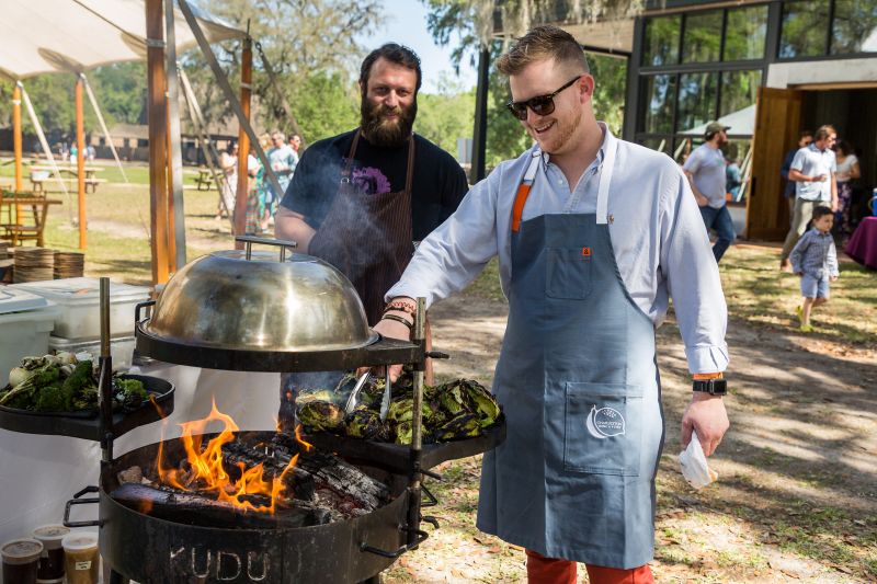 Bob Cook of Edmund&#039;s Oast and a guest chef from The Grocery