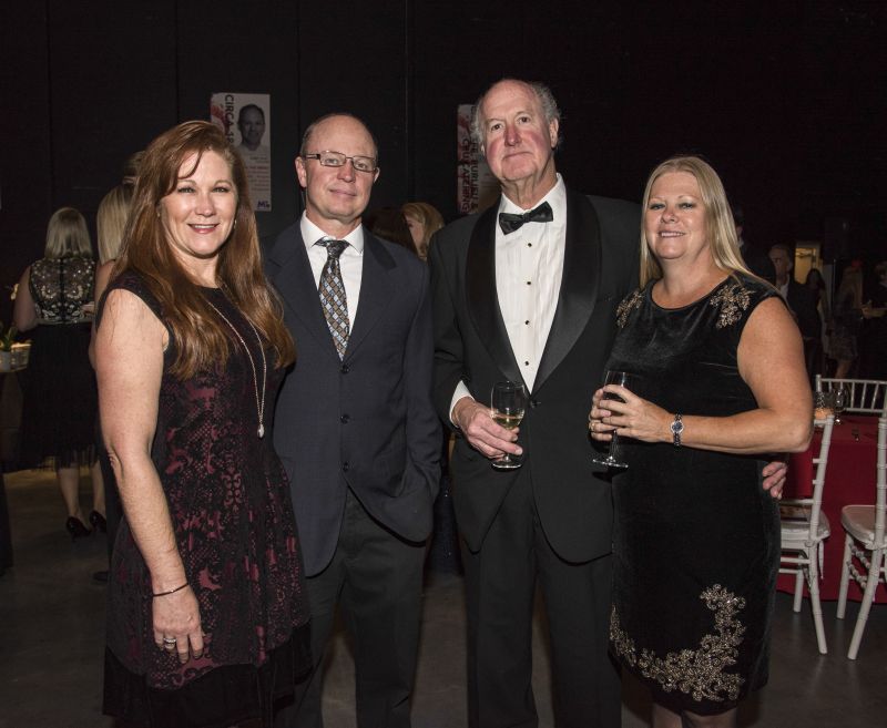 Barbara and John Taylor, Oliver Matthews, and Holly Hardie