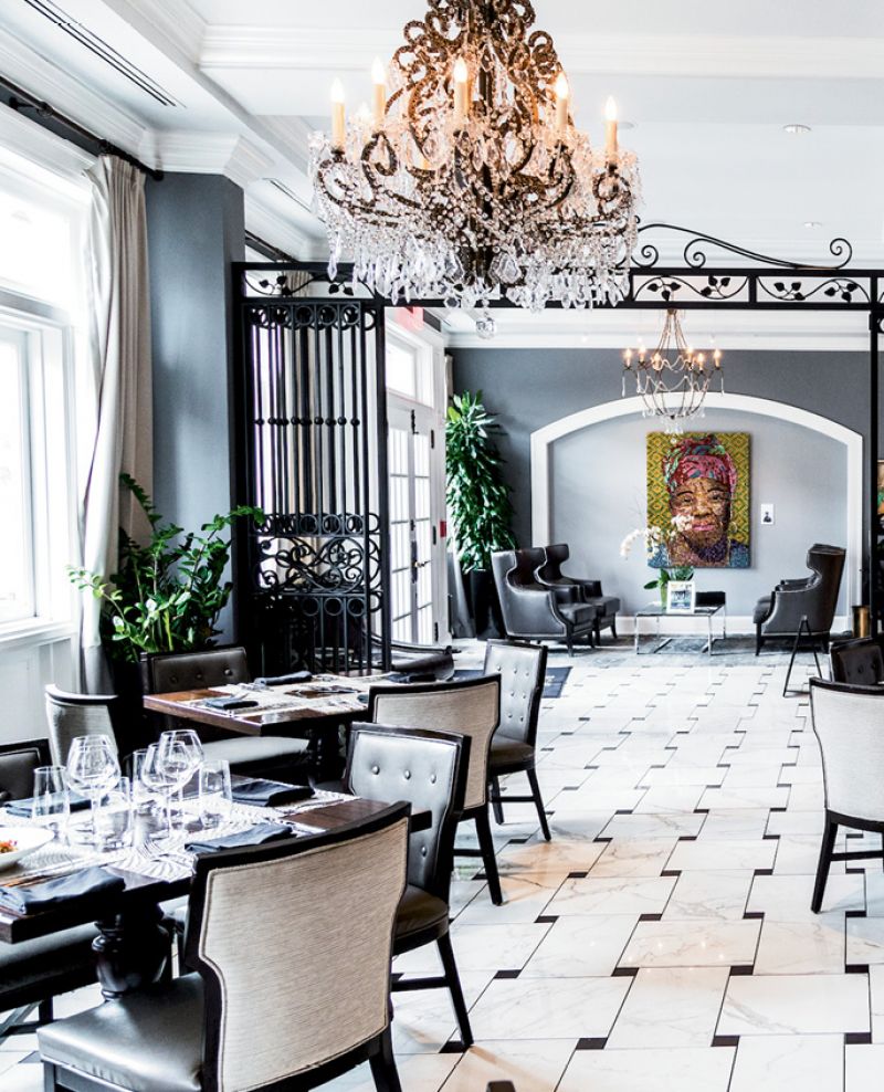 Pirlou topped with Lowcountry seafood