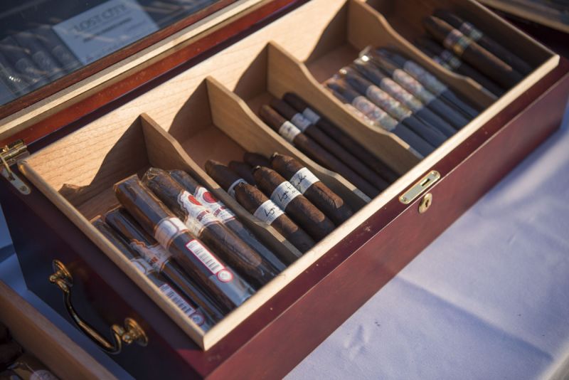 Guests enjoyed a sampling of fine cigars.